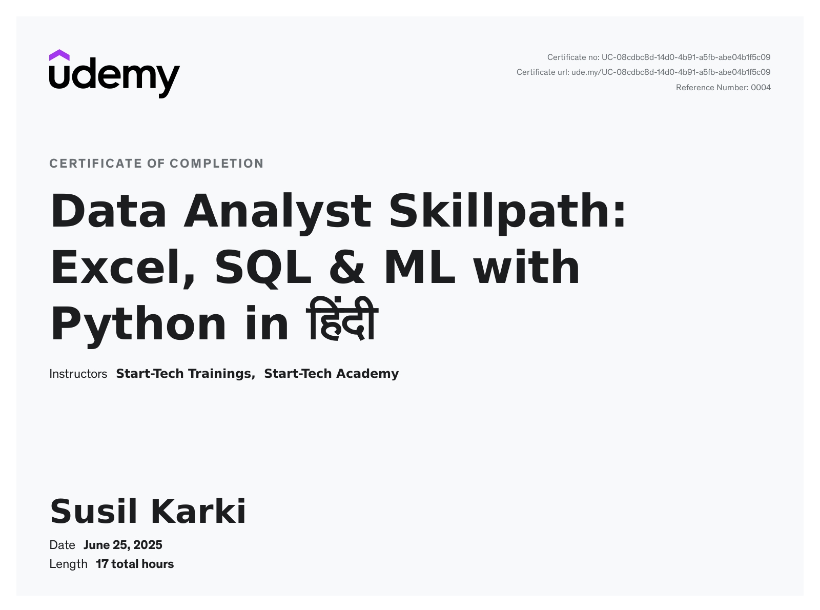 Python Certificate